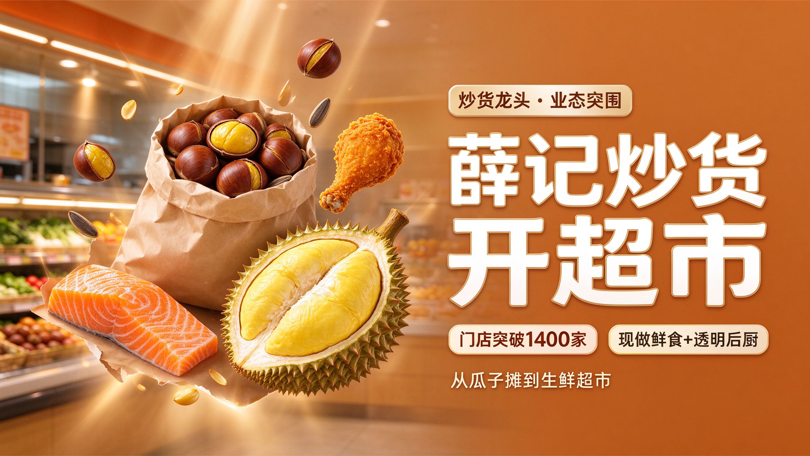 薛记炒货开超市：一场炒货龙头的业态突围
