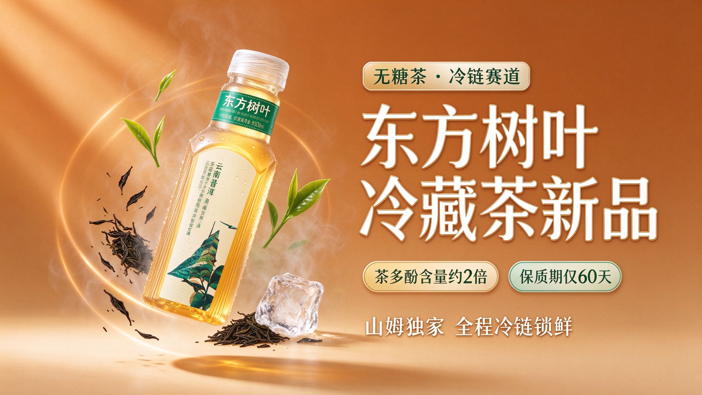 东方树叶再推冷藏茶新品：生普洱茶上架山姆，无糖茶卷向“冷链赛道”
