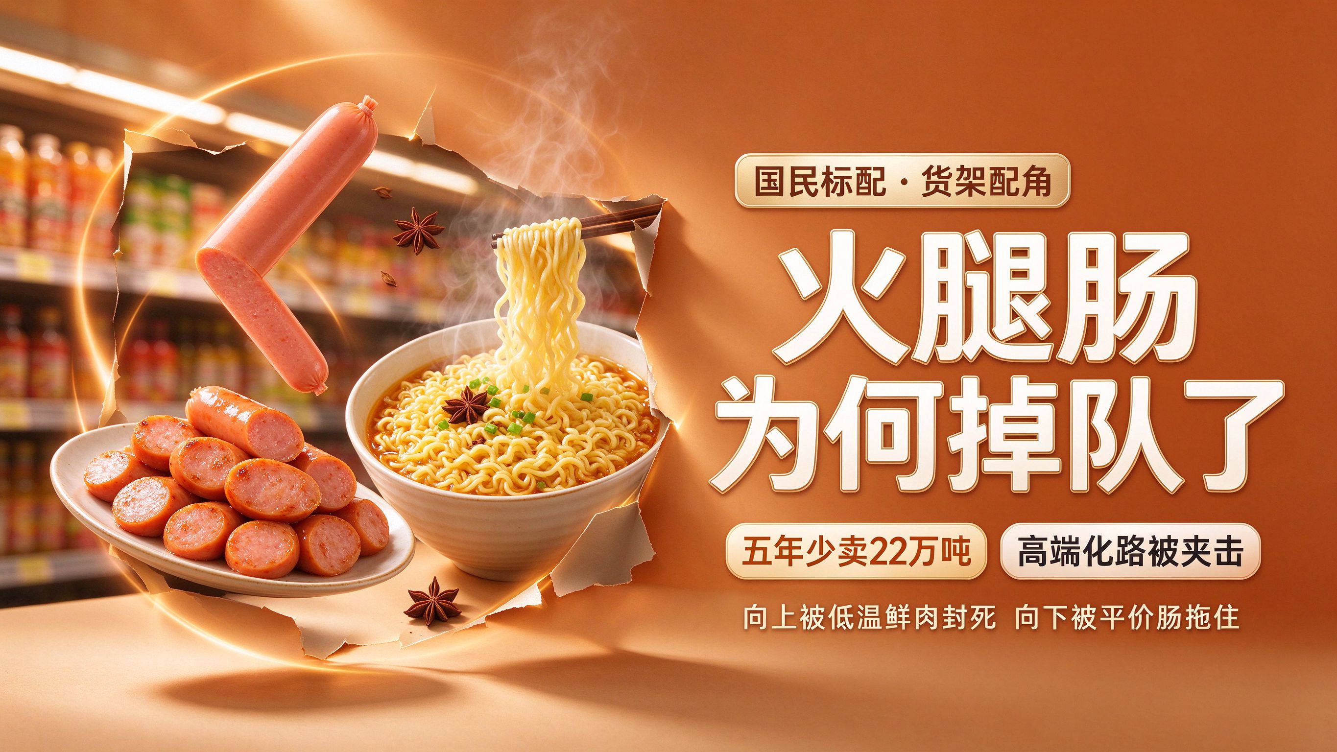 从国民标配到货架配角：火腿肠为何没能跟上消费升级