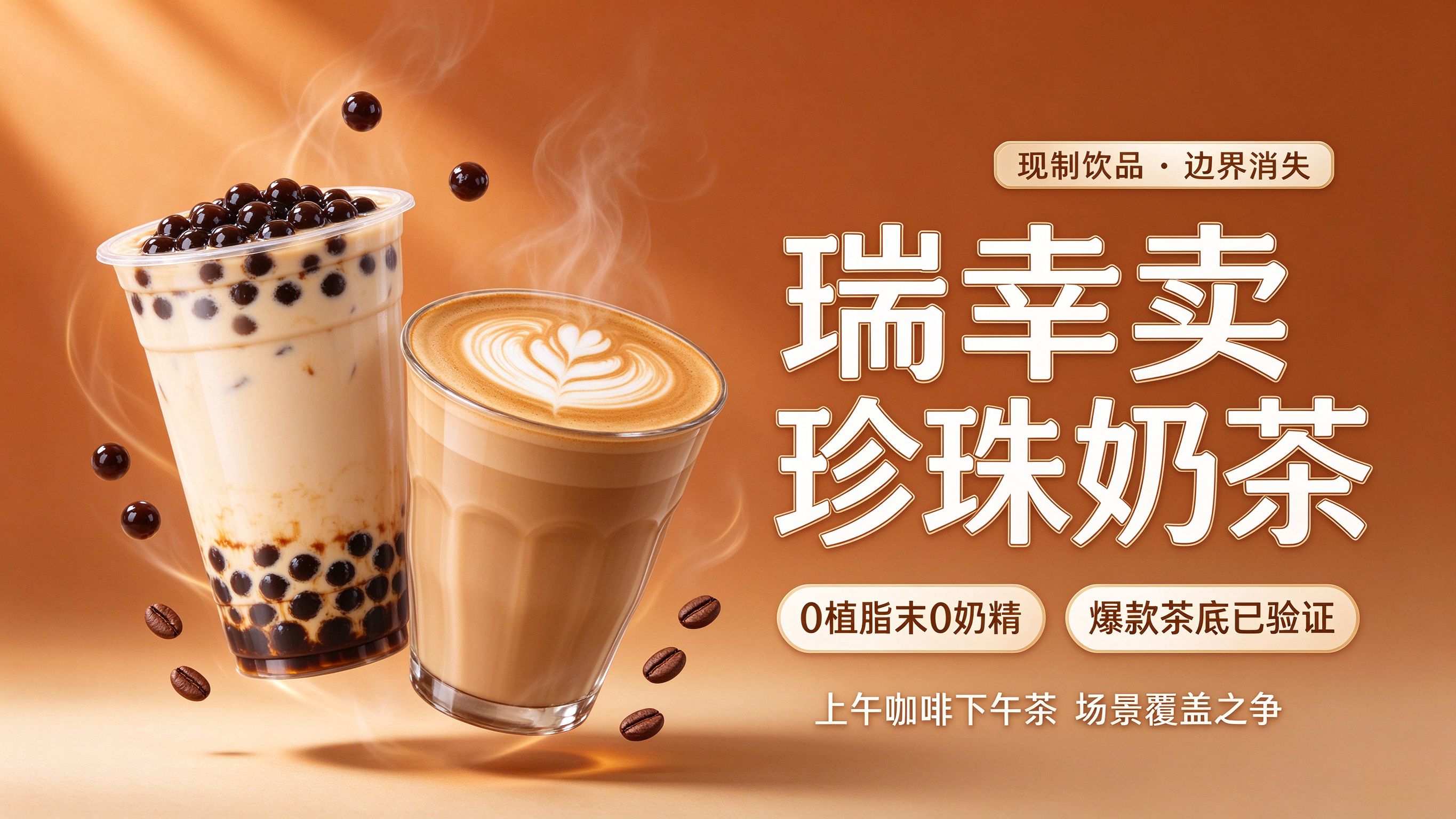 瑞幸卖珍珠奶茶：咖啡品牌为何“反向”进攻茶饮腹地？